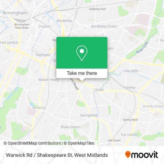 Warwick Rd / Shakespeare St map