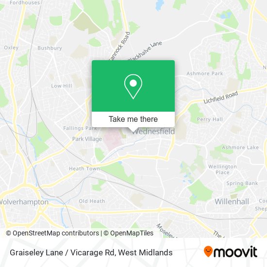 Graiseley Lane / Vicarage Rd map