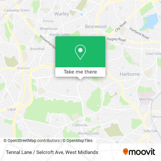 Tennal Lane / Selcroft Ave map