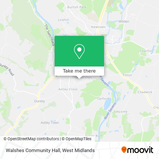 Walshes Community Hall map