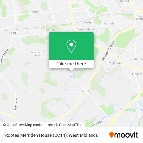 Rootes Merriden House (CC14) map