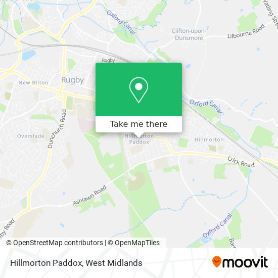 Hillmorton Paddox map