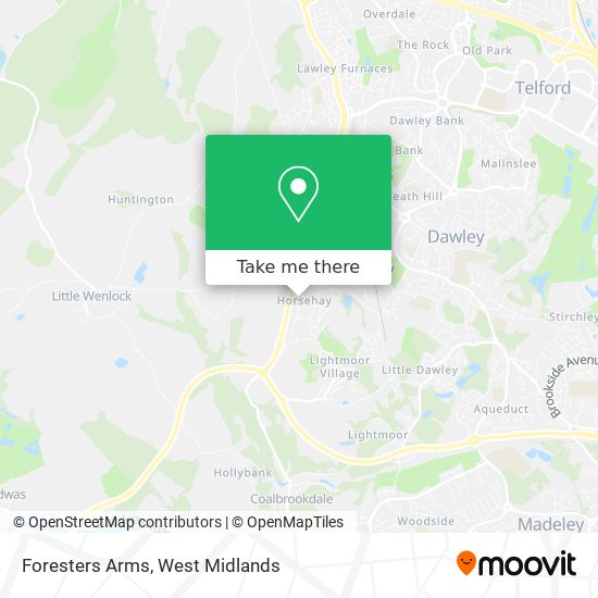 Foresters Arms map