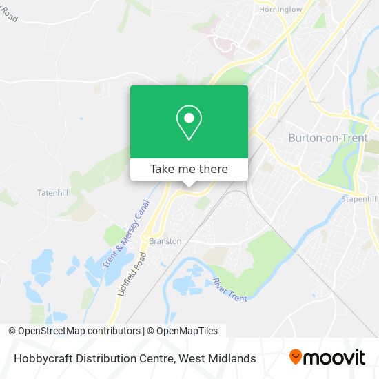 Hobbycraft Distribution Centre map