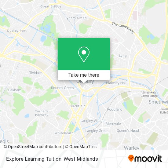 Explore Learning Tuition map