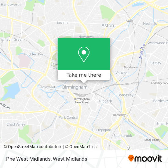 Phe West Midlands map