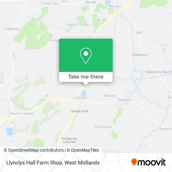 Llynclys Hall Farm Shop map