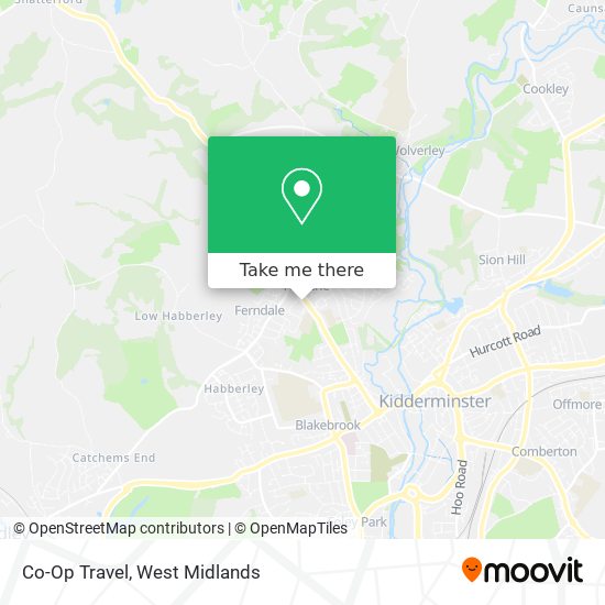 Co-Op Travel map