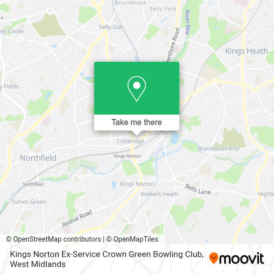 How To Get To Kings Norton Ex Service Crown Green Bowling Club In King S Norton By Bus Or Train