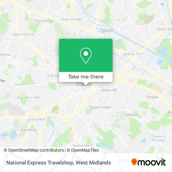 National Express Travelshop map