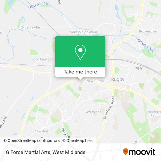 G Force Martial Arts map