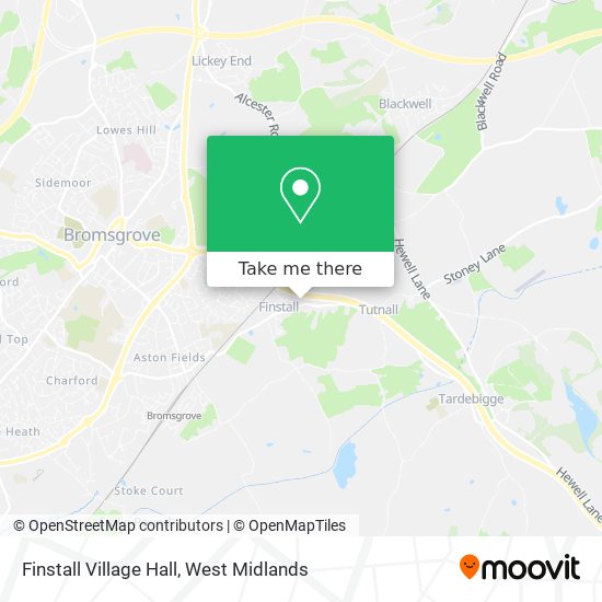 Finstall Village Hall map