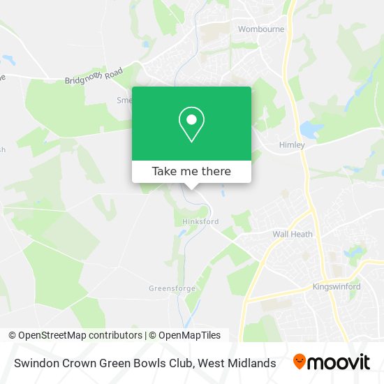 Swindon Crown Green Bowls Club map