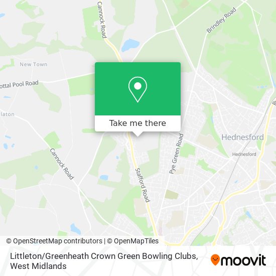 Littleton / Greenheath Crown Green Bowling Clubs map