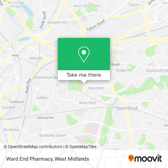 Ward End Pharmacy map