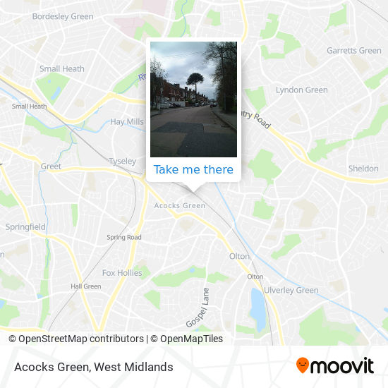 Acocks Green map