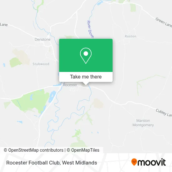 Rocester Football Club map