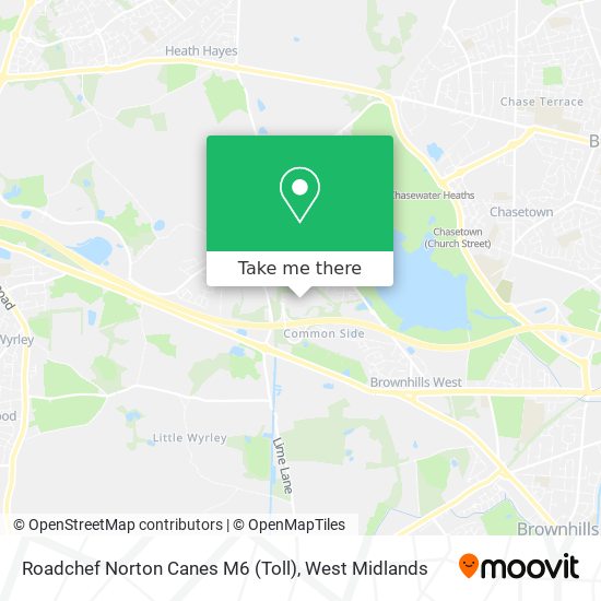 Roadchef Norton Canes M6 (Toll) map