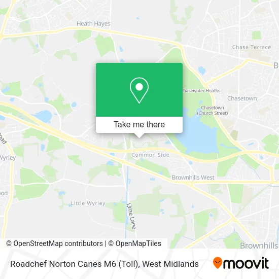 Roadchef Norton Canes M6 (Toll) map
