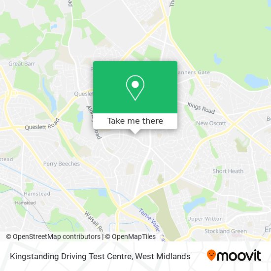 Kingstanding Driving Test Centre map