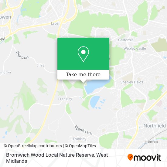 Bromwich Wood Local Nature Reserve map