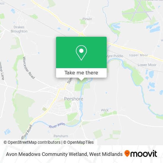 Avon Meadows Community Wetland map