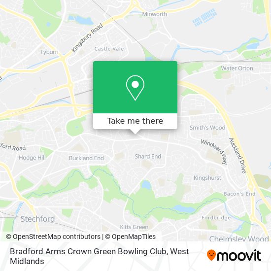 Bradford Arms Crown Green Bowling Club map