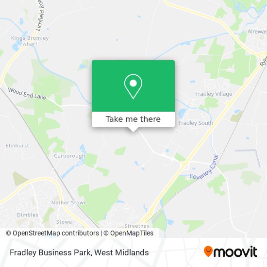 Fradley Business Park map