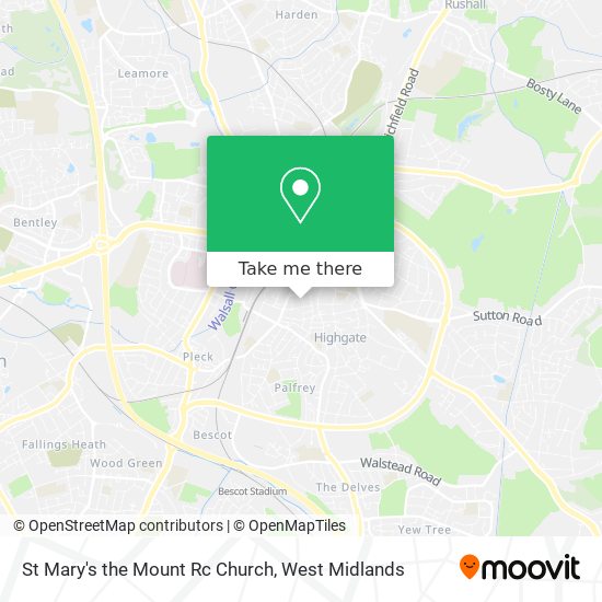 St Mary's the Mount Rc Church map
