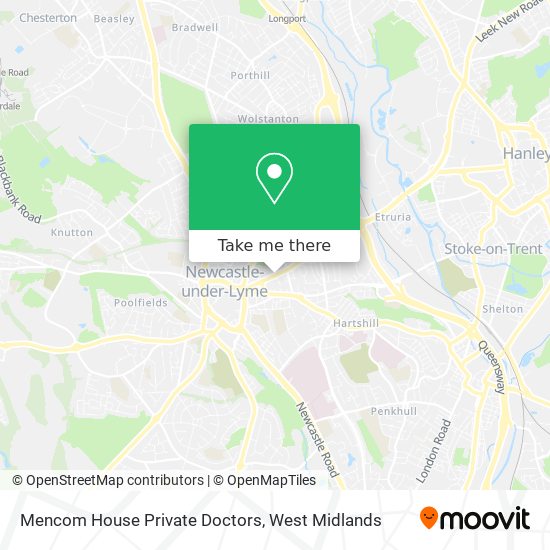 Mencom House Private Doctors map