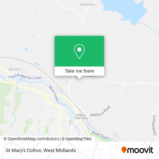 St Mary's Colton map