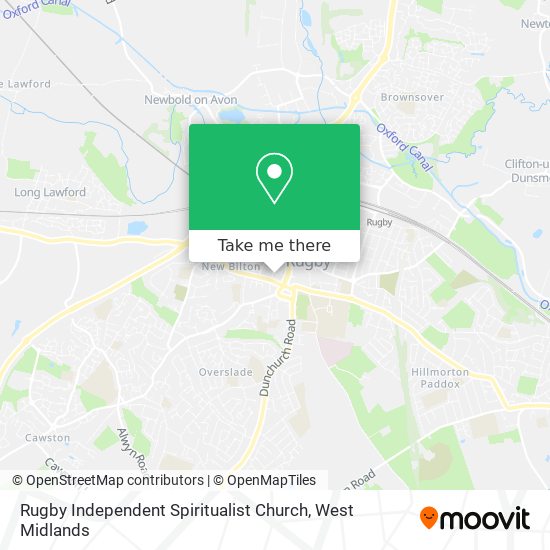Rugby Independent Spiritualist Church map