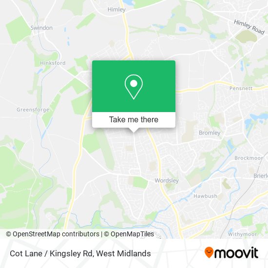 Cot Lane / Kingsley Rd map