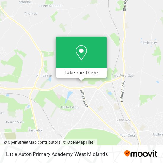 Little Aston Primary Academy map