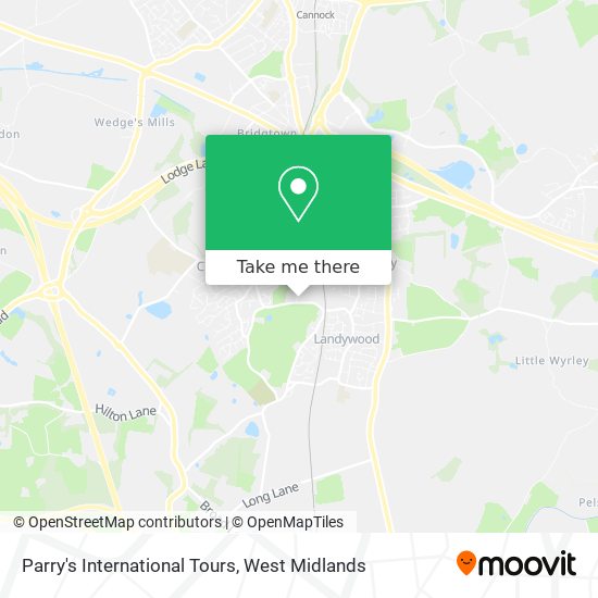 Parry's International Tours map