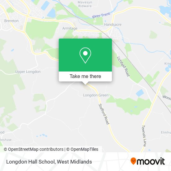 Longdon Hall School map