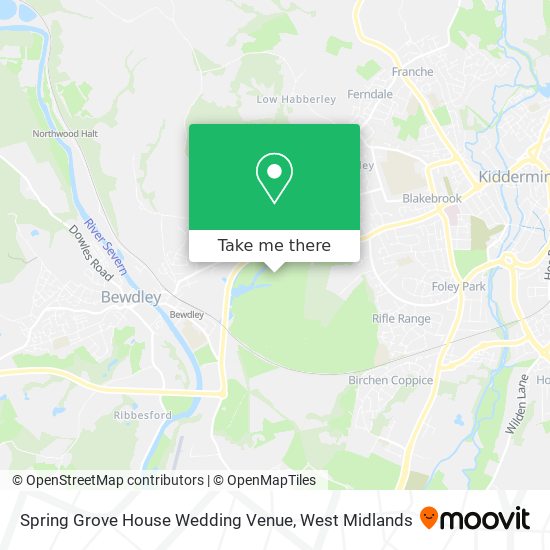 Spring Grove House Wedding Venue map