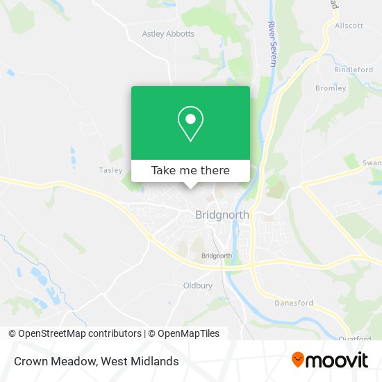 Crown Meadow map