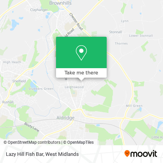 Lazy Hill Fish Bar map