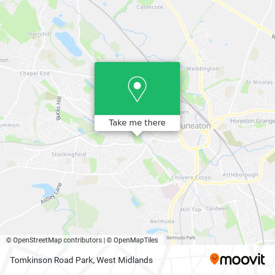 Tomkinson Road Park map