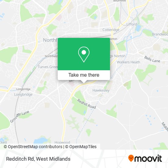 Redditch Rd map