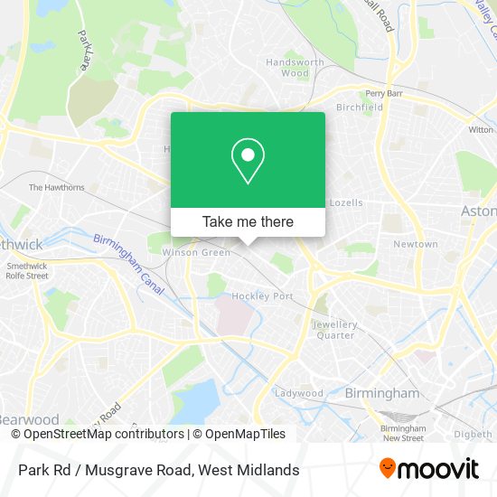 Park Rd / Musgrave Road map