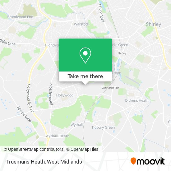 Truemans Heath map