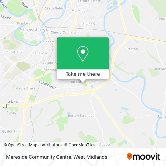 Mereside Community Centre map