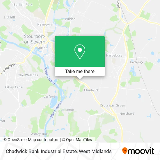 Chadwick Bank Industrial Estate map
