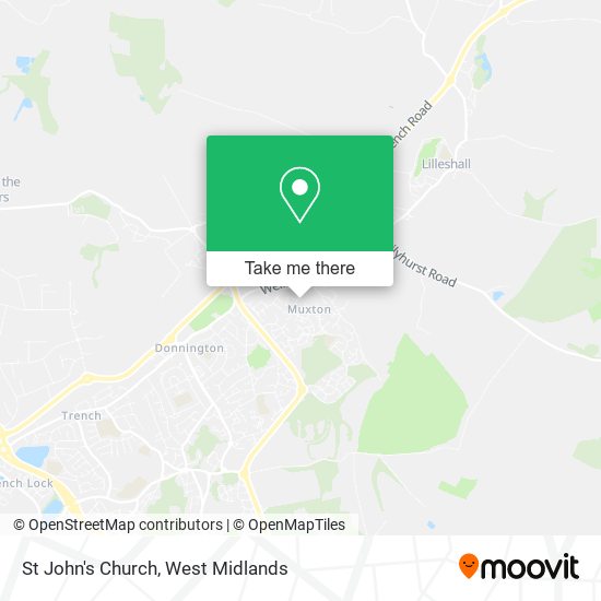 St John's Church map
