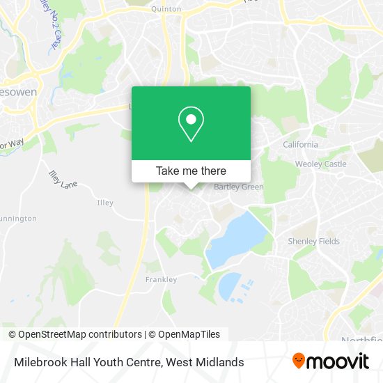 Milebrook Hall Youth Centre map