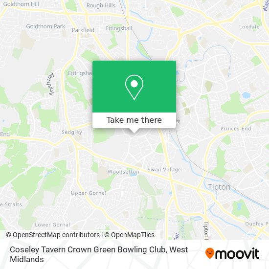 Coseley Tavern Crown Green Bowling Club map