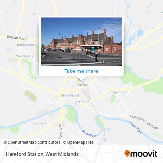 Hereford Station map