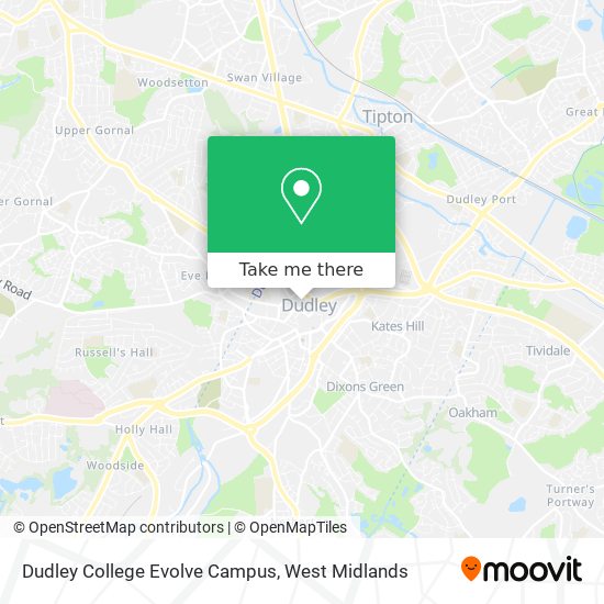 Dudley College Evolve Campus map